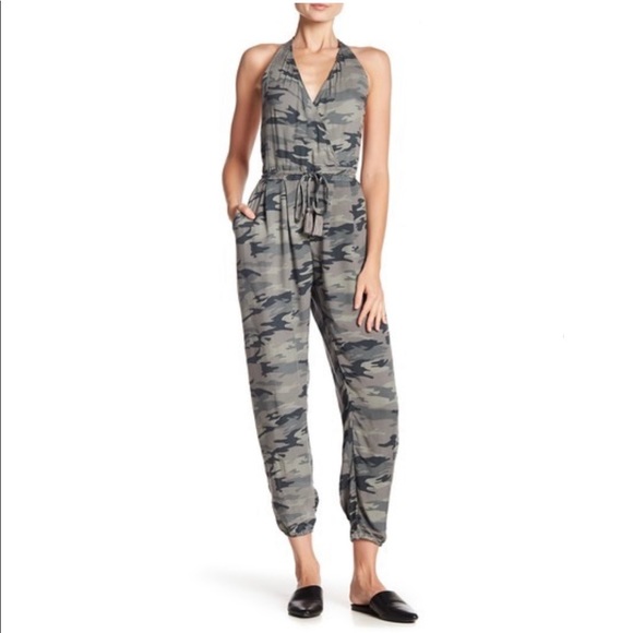 Mustard Seed Pants - Camo Print Jumpsuit